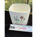 Vintage Morikin Japan Rectangle Ceramic Canister TEA Rooster and Flowers -A51