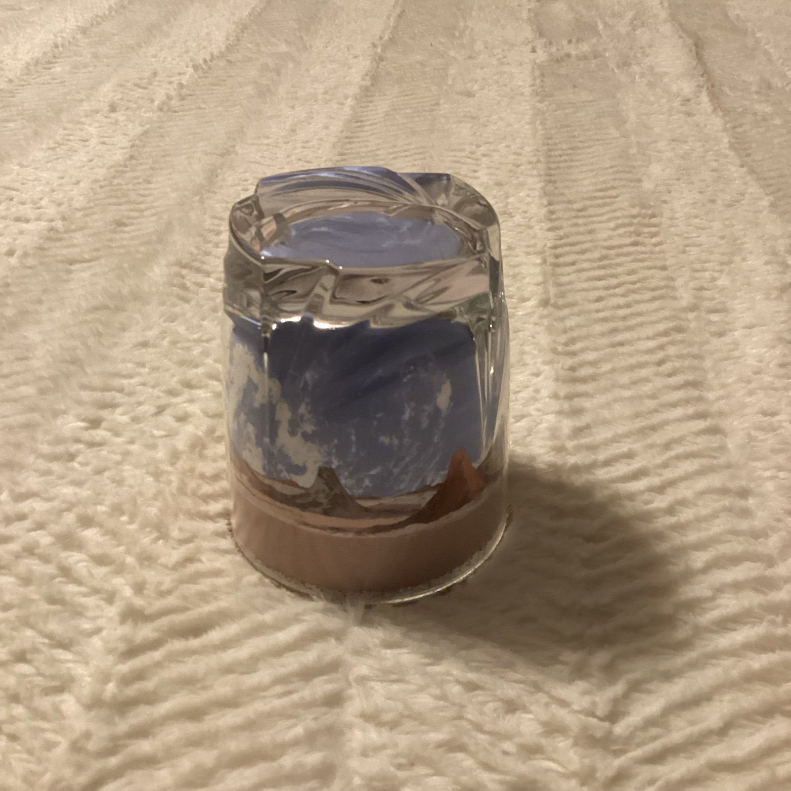 beautiful indian Hand Poured Desert Sand Art Paperweight Mountain Arizona Sand
