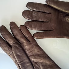 Coach women leather winter gloves