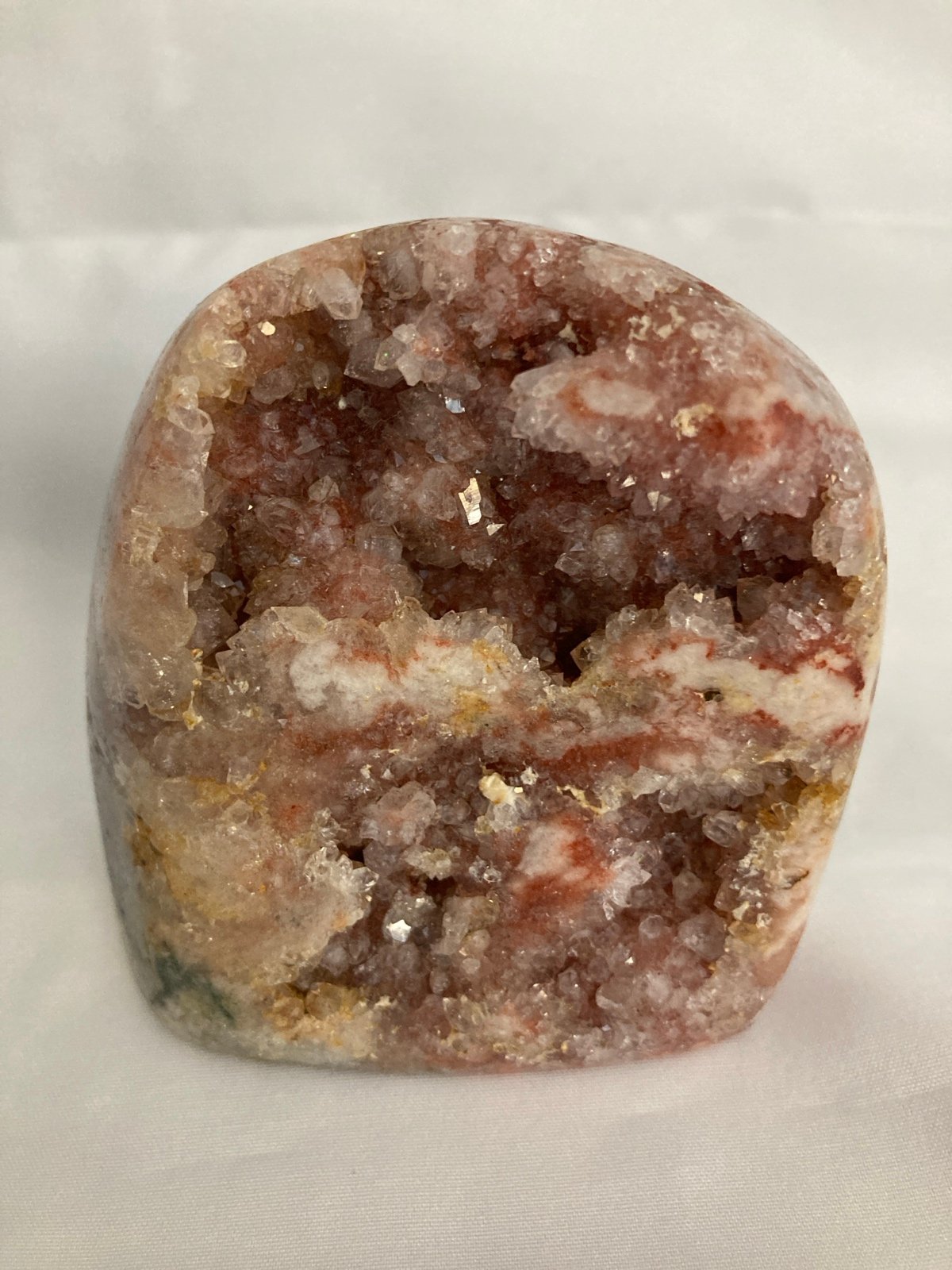 Pink Amethyst Quartz Cut Base. NWOT. Beautiful sparkly piece.