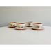 Vtg Ben Seibel Iroquois Harvest Time Informal True China, Teacups & Saucer X 4
