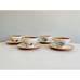 Vtg Ben Seibel Iroquois Harvest Time Informal True China, Teacups & Saucer X 4