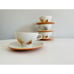 Vtg Ben Seibel Iroquois Harvest Time Informal True China, Teacups & Saucer X 4