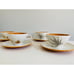 Vtg Ben Seibel Iroquois Harvest Time Informal True China, Teacups & Saucer X 4