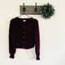 For Love and Lemons Purple Lou Cardigan Sweater S