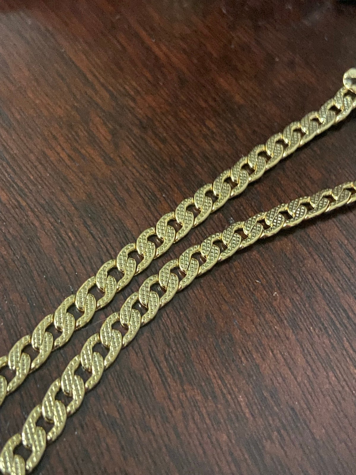 14k gold plated anklet