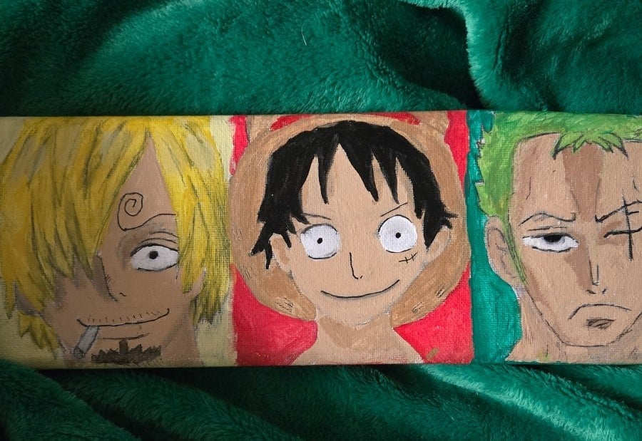 The moster trio painting