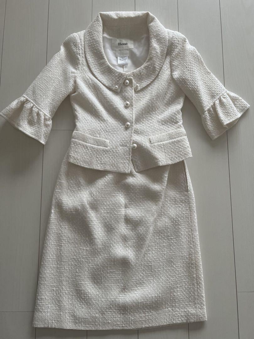 René White Skirt Set-up