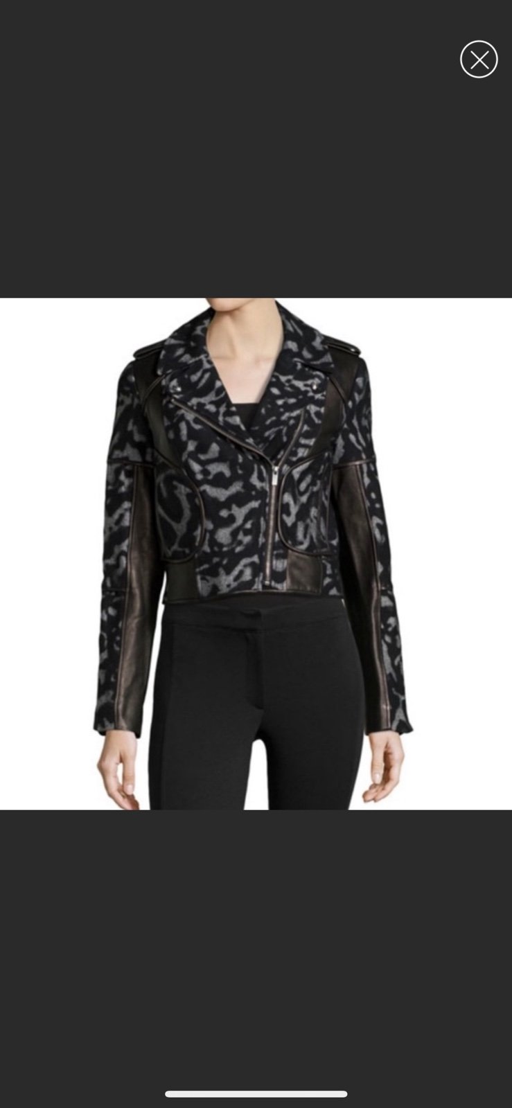 Diane von Furstenberg Leopard Wool Leather