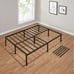 14 Heavy Duty Steel Slat Full Platform Bed Frame, Black