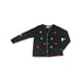 Vintage Storybook Knits Shopping Bag Cardigan Sweater Multicolor Womens Large