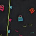 Vintage Storybook Knits Shopping Bag Cardigan Sweater Multicolor Womens Large