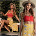 New Summers Adorable Red Crop/Bustier/Beach Top