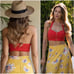 New Summers Adorable Red Crop/Bustier/Beach Top