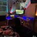 PURPLE Gaming Desk 50.4 with LED Strip & Power Outlets- NEW- FREE SHIPPING