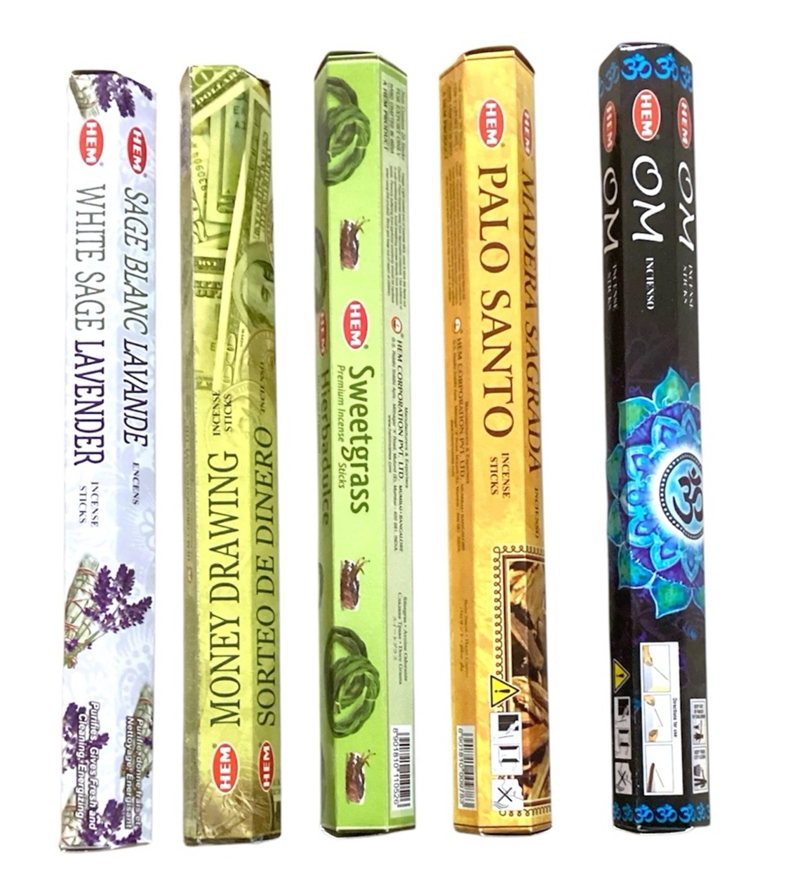 HEM Incense Sticks - Premium Fragrance for Home and Yoga 10 Tubes + Free Touch