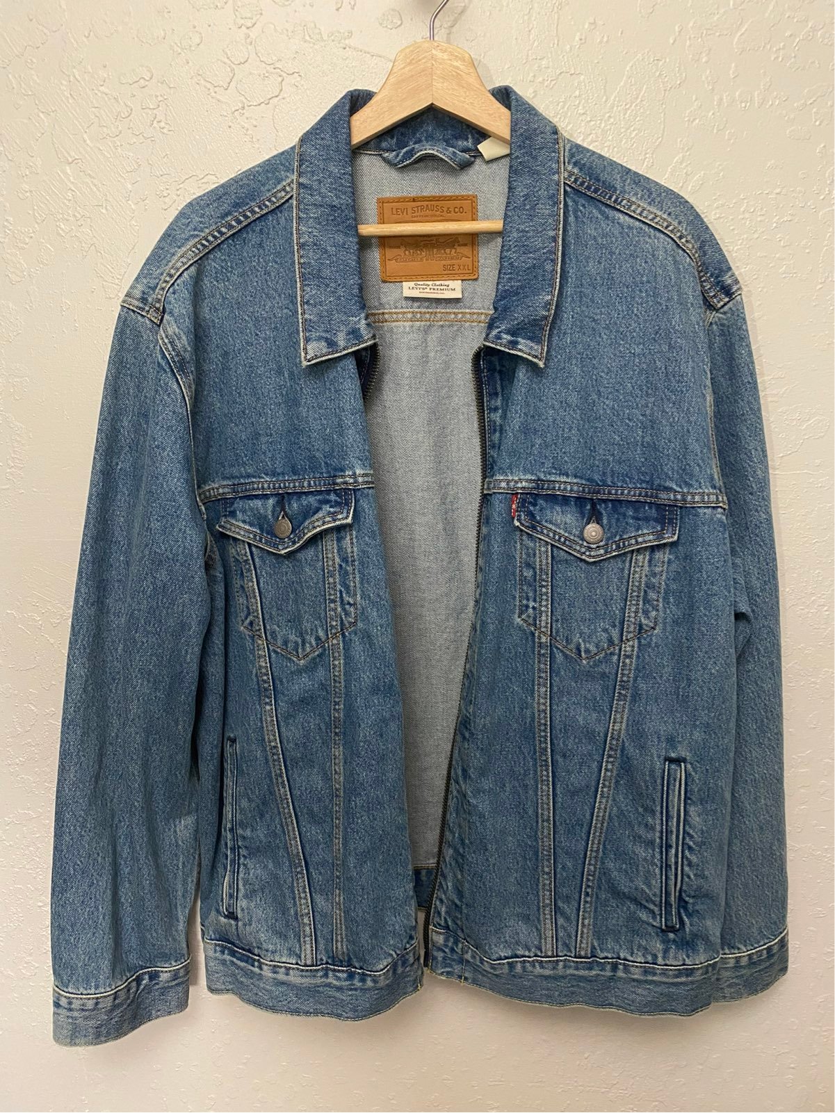 Premium Levis Zipper Jean Jacket