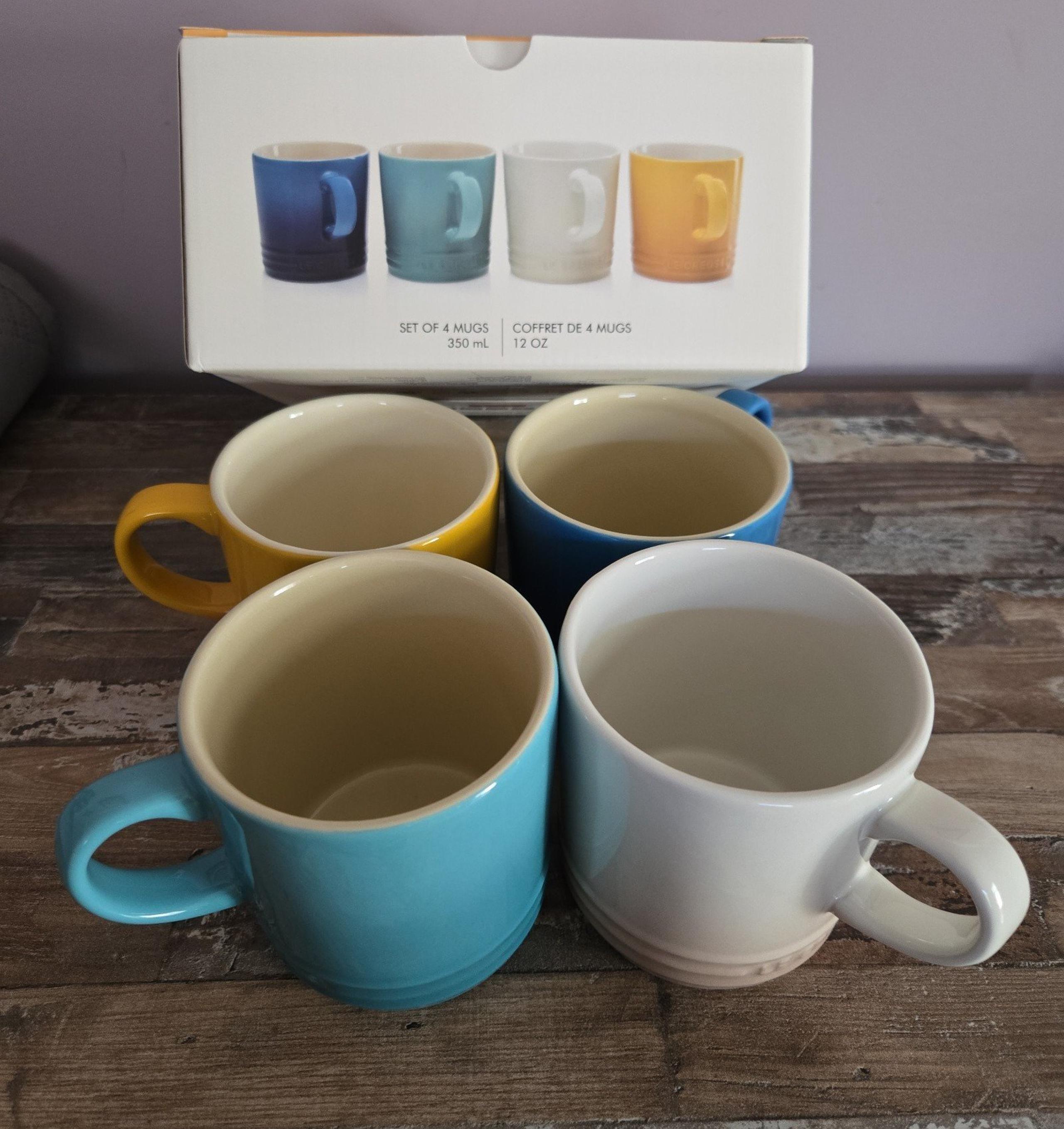 Le Creuset Multicolor Mugs 12oz(350ml), Set of 4
