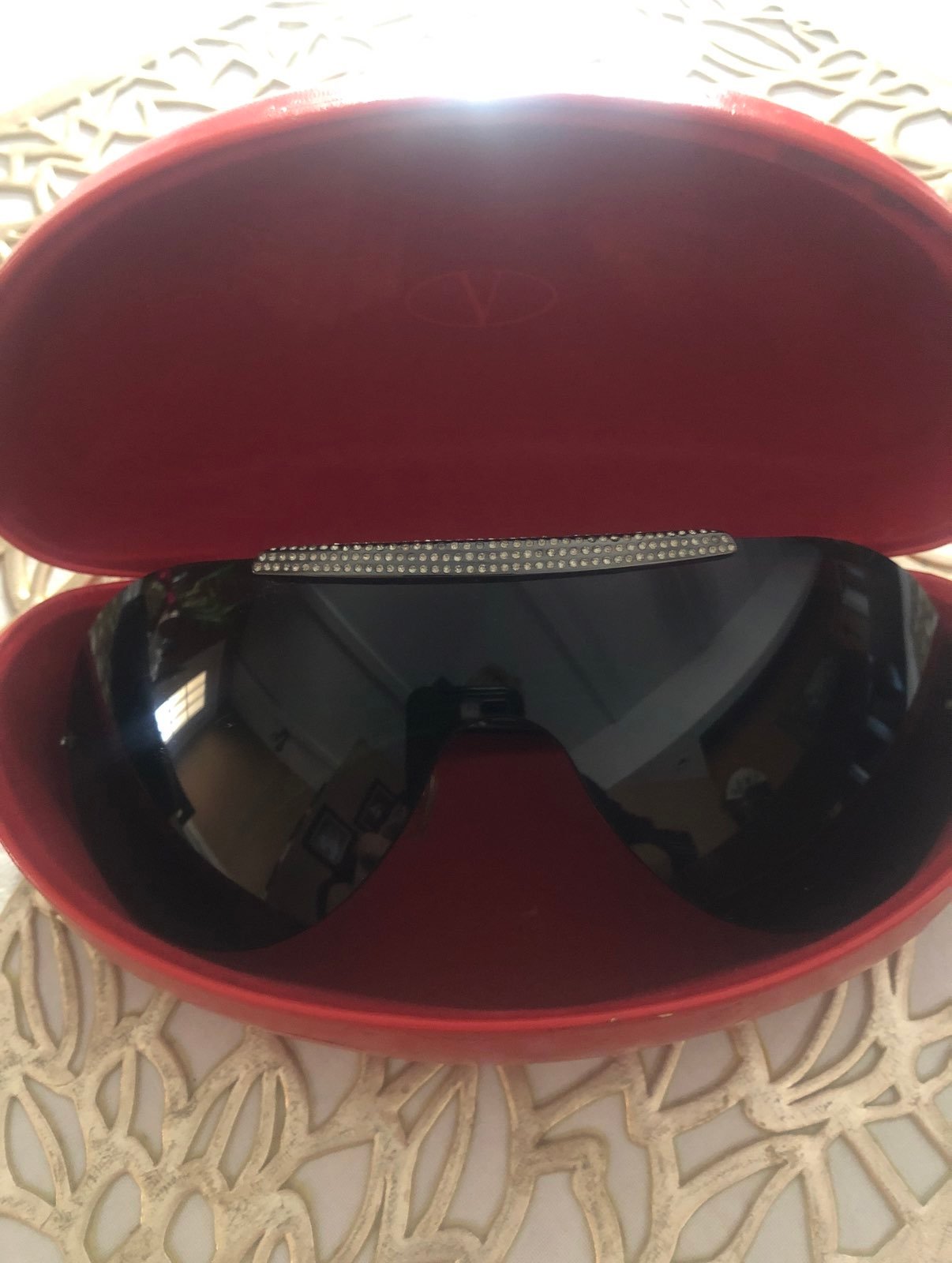 Valentino Rhinestone Sunglasses