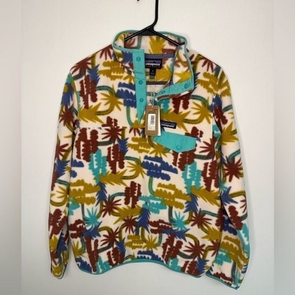 Patagonia NEW Women's Lightweight Synchilla Snap-T Fleece Pullover Tree Pattern
