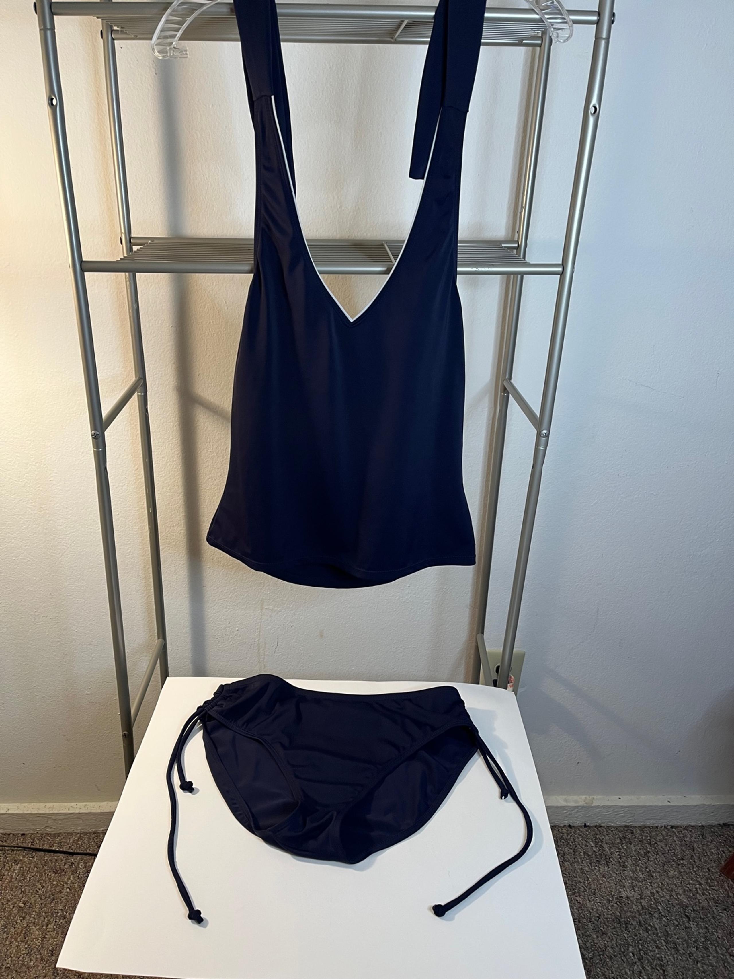 Navy Cherokee 2 piece swimsuit.  Size 12