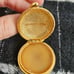 Vintage Houbigant Chantilly Solid Perfume Gold Tone Compact