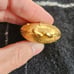 Vintage Houbigant Chantilly Solid Perfume Gold Tone Compact