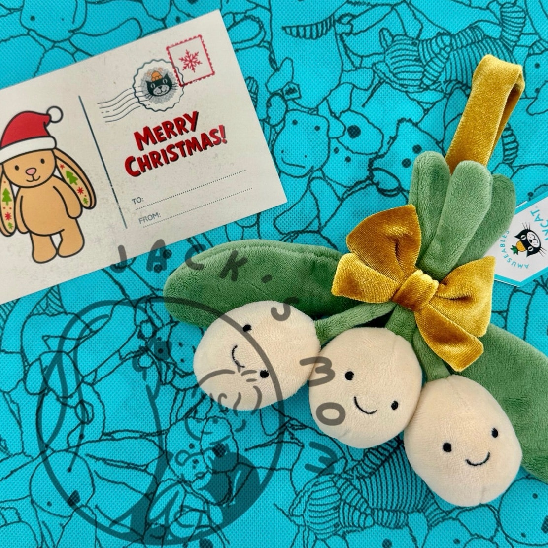 Authentic Jellycat Amuseable Mistletoe Gift Set | Retired | New | Same-Day Ship