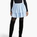 Hill House The Clara Tulle Tiered Mini Skirt Powder Blue S