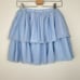 Hill House The Clara Tulle Tiered Mini Skirt Powder Blue S