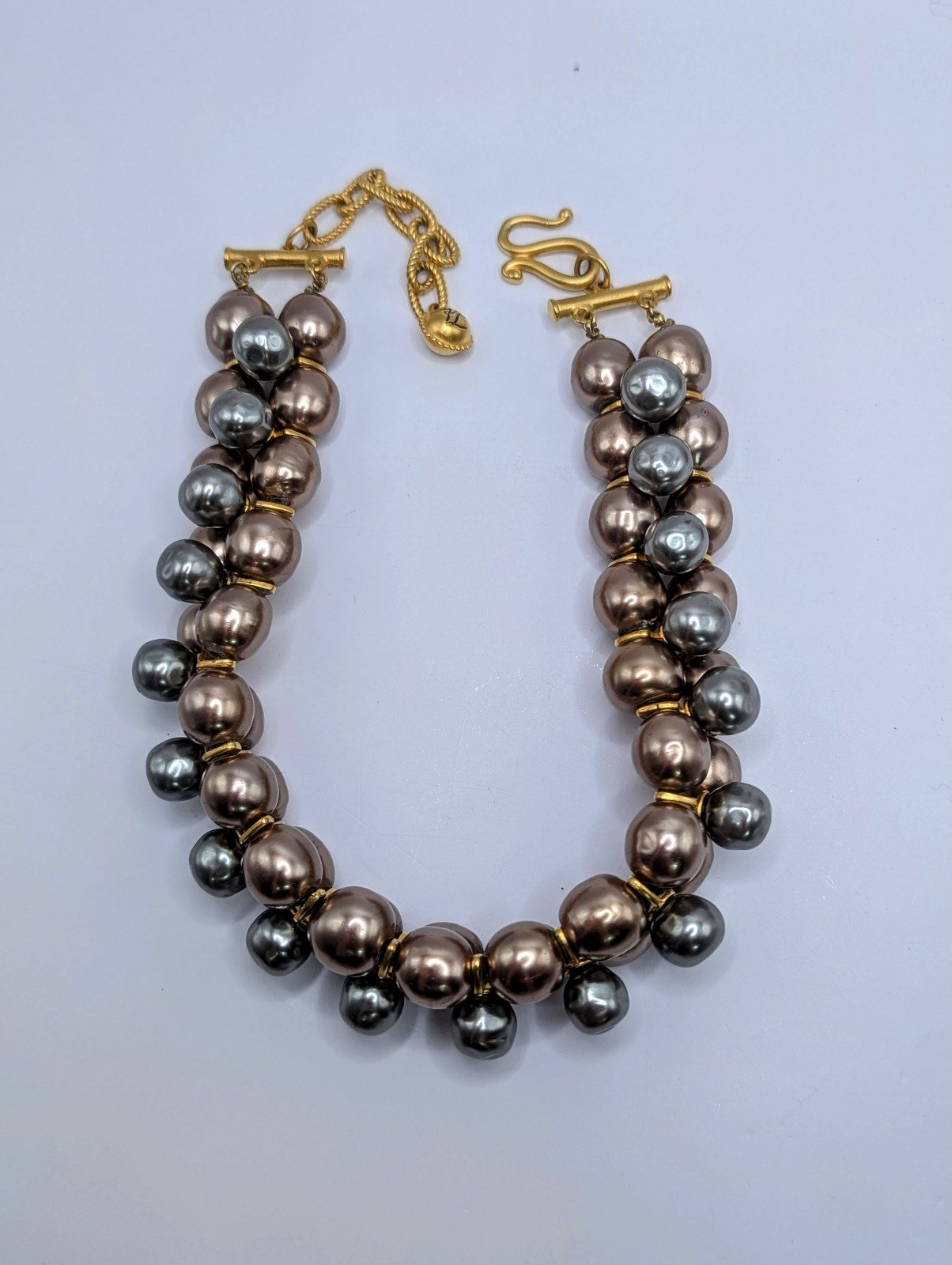 High Quality Glass Faux Pearl Karl Lagerfeld Necklace