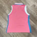 NEW RLX Ralph Lauren Women Golf Short Sleeve Polo Shirt Size M Pink Blue