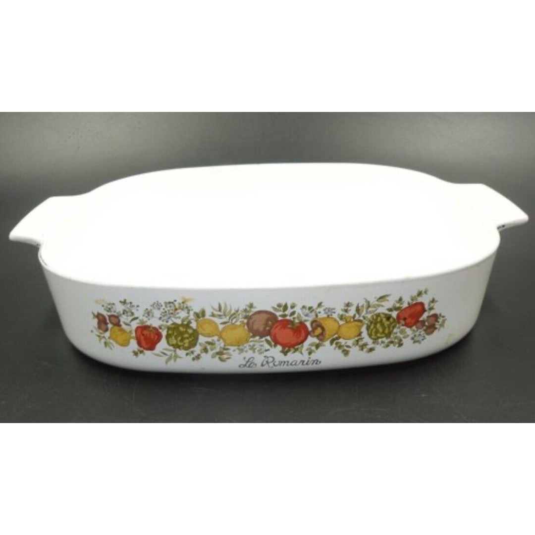 Corningware Le Romarin Spice Of Life A-10-B Casserole Baking Dish