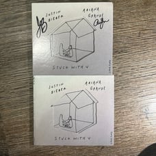 Justin Bieber and Ariana Grande “Stuck With you” signed CD OFFERS ACCEPTED