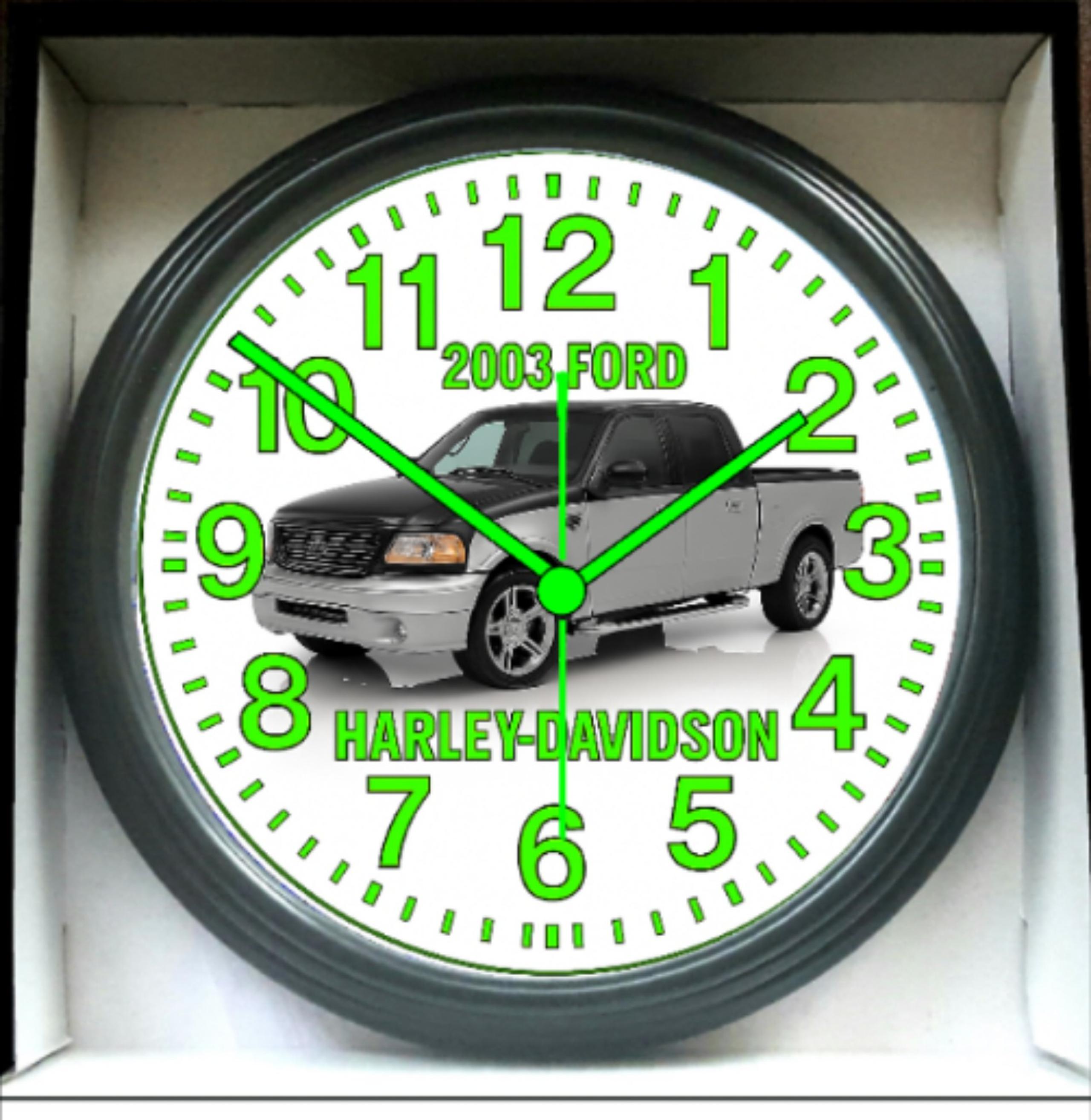 2003 Ford F-150 Harley-Davidson Shamu Glow In The Dark Wall Clock New!