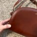 A.P.C. Demi Lune half moon purse brown