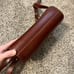 A.P.C. Demi Lune half moon purse brown