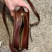 A.P.C. Demi Lune half moon purse brown