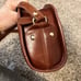 A.P.C. Demi Lune half moon purse brown