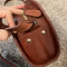 A.P.C. Demi Lune half moon purse brown