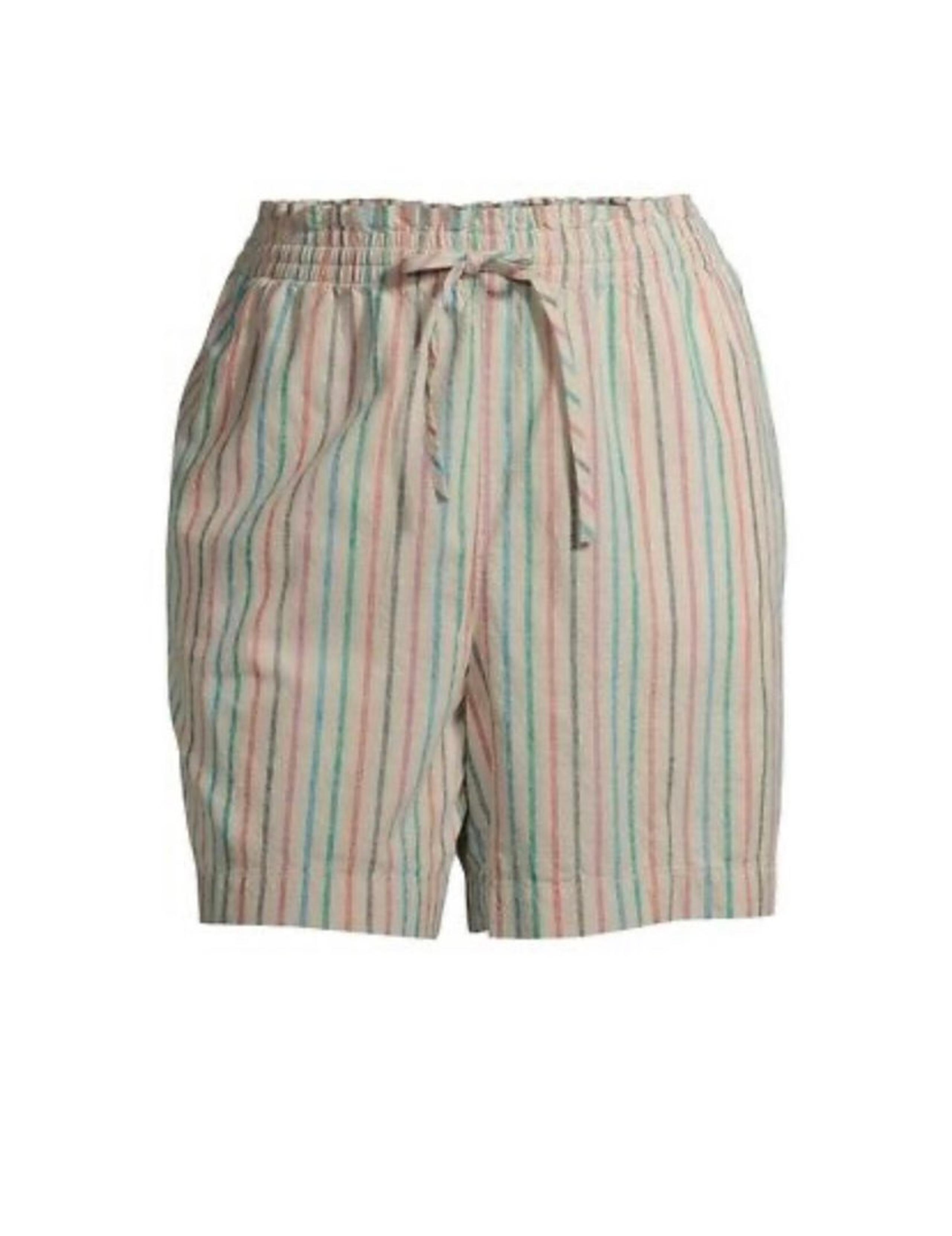 Terra & Sky Women's Plus Size High Waisted Linen Shorts size 4X