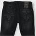 Rock Revival Steven Men's Jeans 32x32 Straight Black Denim Flap Pockets