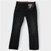Rock Revival Steven Men's Jeans 32x32 Straight Black Denim Flap Pockets