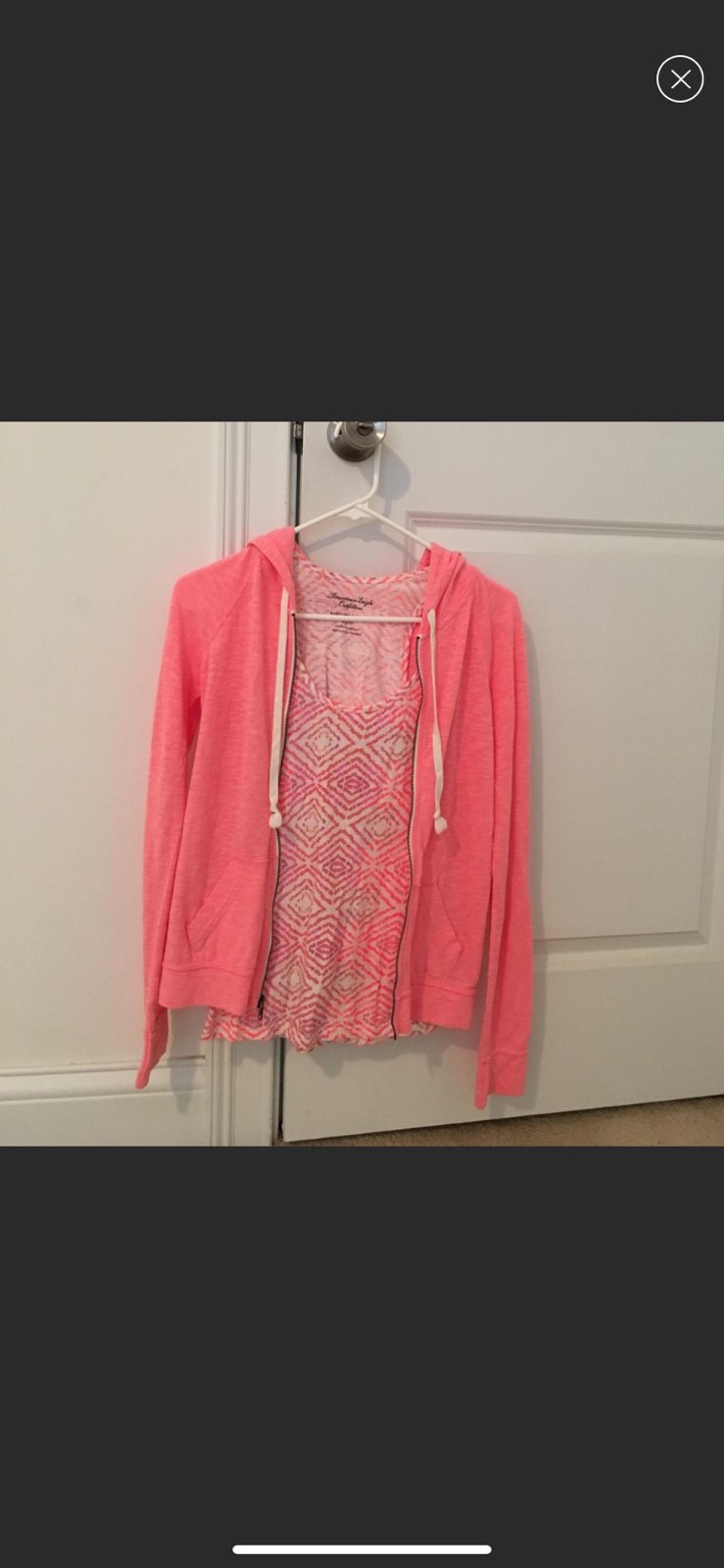 American eagle hoodie and tank