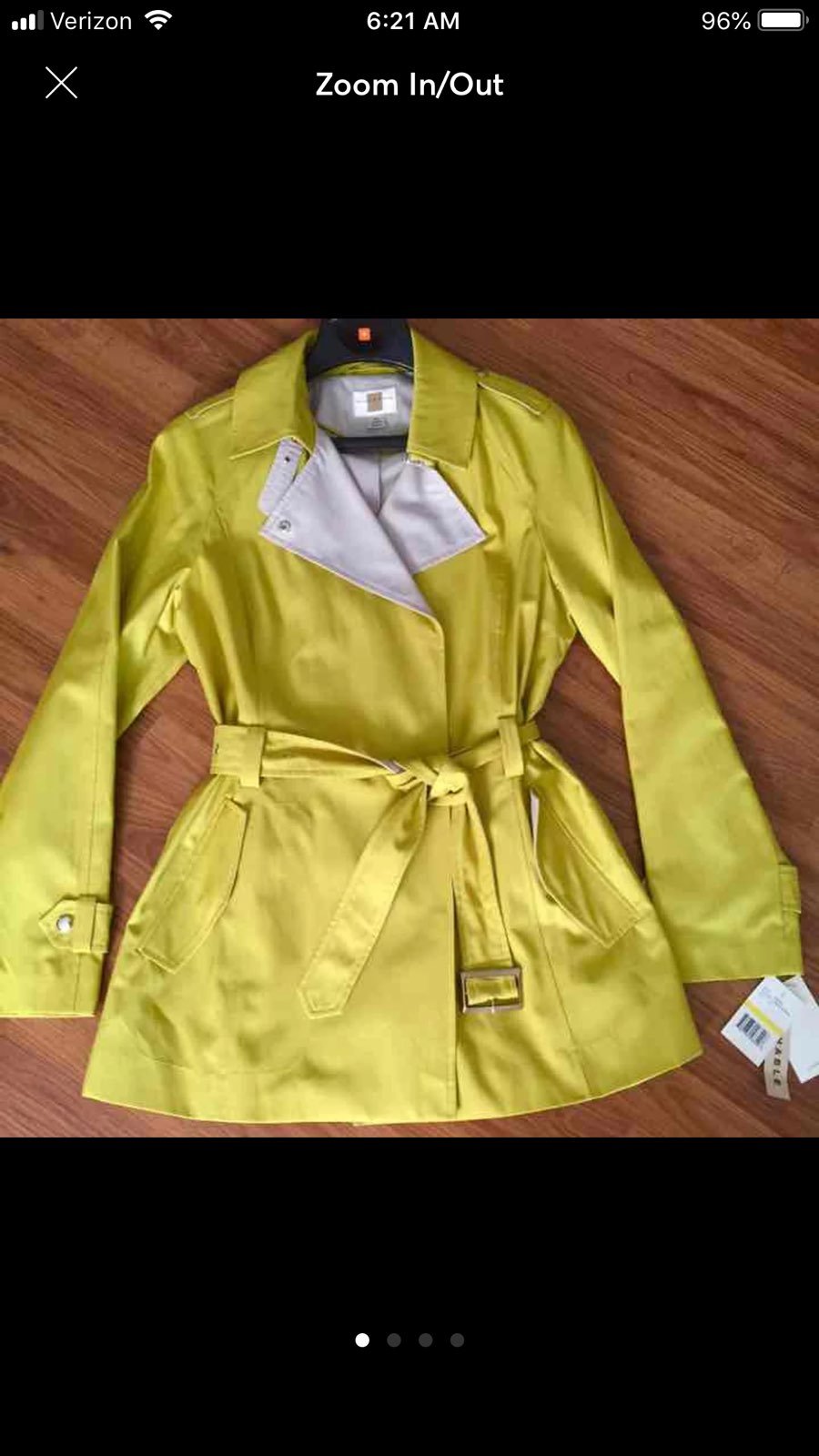 Gallery Citrine Waterproof Dressy Coat