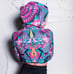 Psychedelic Long sleeve crop hoodie