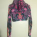 Psychedelic Long sleeve crop hoodie