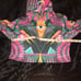 Psychedelic Long sleeve crop hoodie