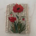 Vintage Handwoven Scandinavian Wall Hanging Flowers