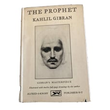The Prophet Kahlil Gibran 1961 64th Printing Alfred A Knopf Dust Jacket